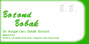 botond bobak business card