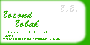 botond bobak business card